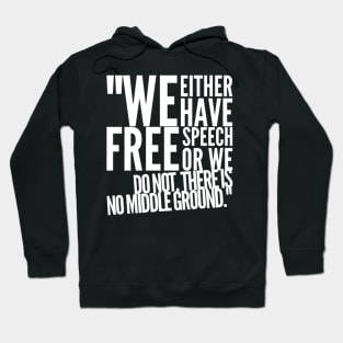 Real free speech Hoodie